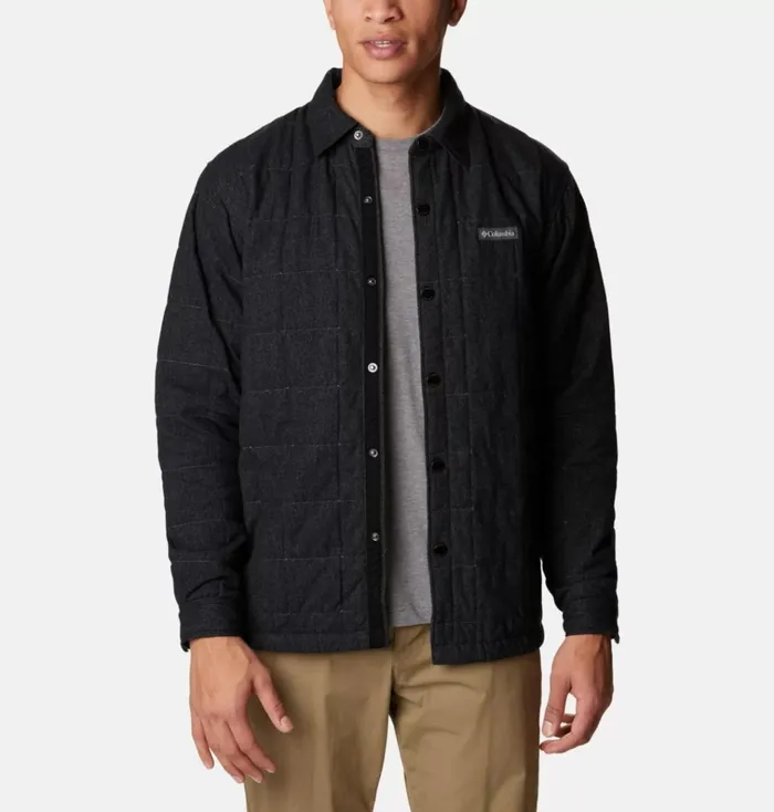 Landroamer Quilted Shirt Jacket 8211 Tall Black Mens Columbia Sportswear Long Sleeve