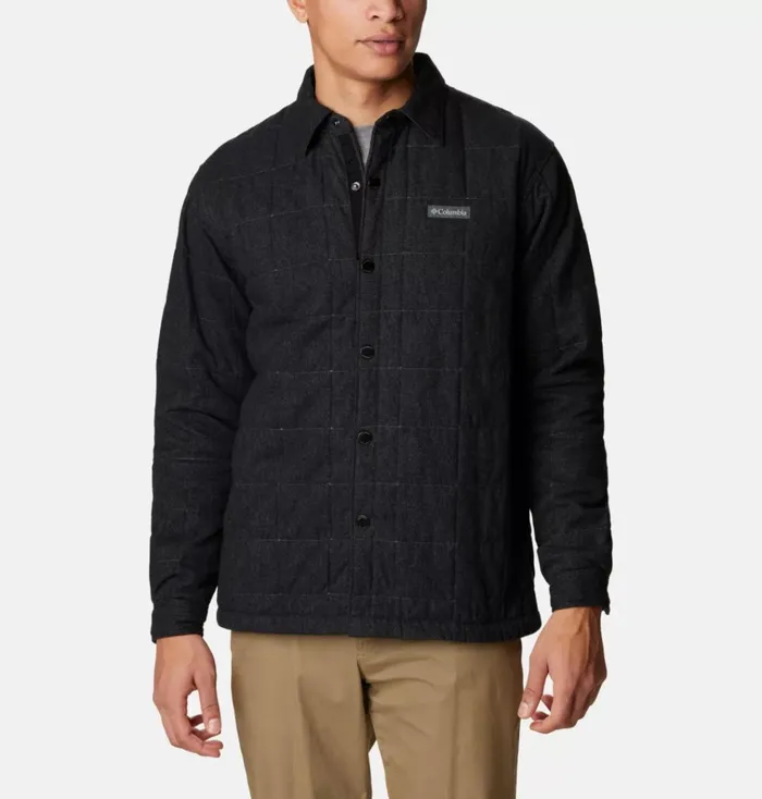 Landroamer Quilted Shirt Jacket 8211 Tall Black Mens Columbia Sportswear Long Sleeve Landroamer Quilted Shirt Jacket 8211 Tall Black Mens Columbia Sportswear Long Sleeve