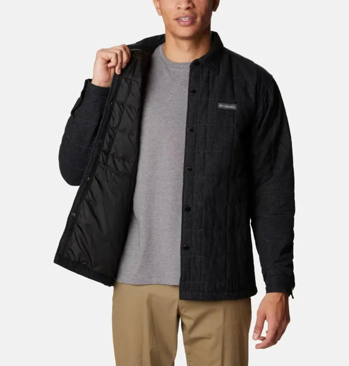 Landroamer Quilted Shirt Jacket 8211 Tall Black Mens Columbia Sportswear Long Sleeve Landroamer Quilted Shirt Jacket 8211 Tall Black Mens Columbia Sportswear Long Sleeve
