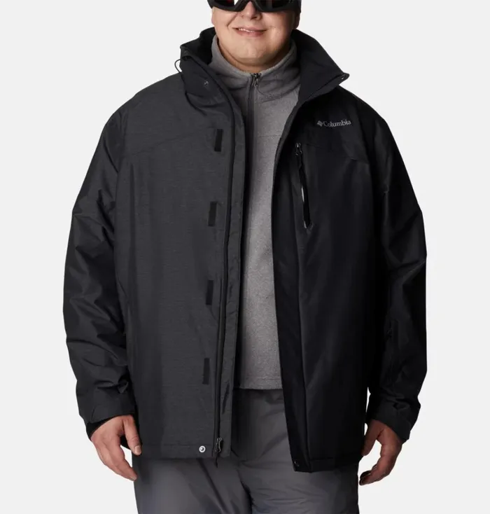 Last Tracks Insulated Ski Jacket 8211 Big Black Melange Mens Columbia Sportswear Insulated and Down Last Tracks Insulated Ski Jacket 8211 Big Black Melange Mens Columbia Sportswear Insulated and Down