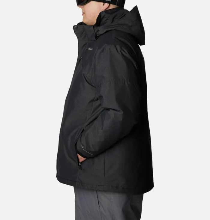 Last Tracks Insulated Ski Jacket 8211 Big Black Melange Mens Columbia Sportswear Insulated and Down Last Tracks Insulated Ski Jacket 8211 Big Black Melange Mens Columbia Sportswear Insulated and Down