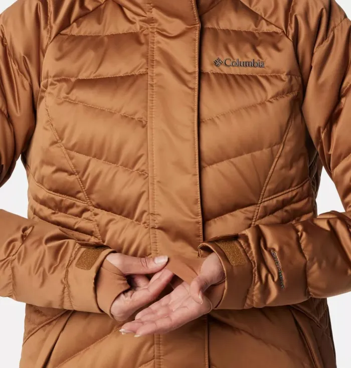 Lay D Down III Mid Jacket Camel Brown Satin Womens Columbia Sportswear Insulated and Down Lay D Down III Mid Jacket Camel Brown Satin Womens Columbia Sportswear Insulated and Down