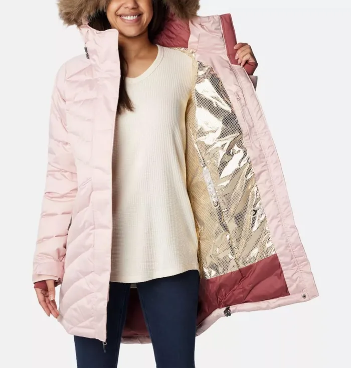 Lay D Down III Mid Jacket Dusty Pink Satin Womens Columbia Sportswear Insulated and Down Lay D Down III Mid Jacket Dusty Pink Satin Womens Columbia Sportswear Insulated and Down