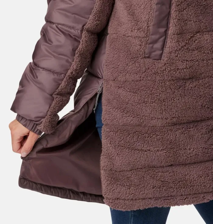 Leadbetter Point Long Jacket Basalt Womens Columbia Sportswear Insulated and Down