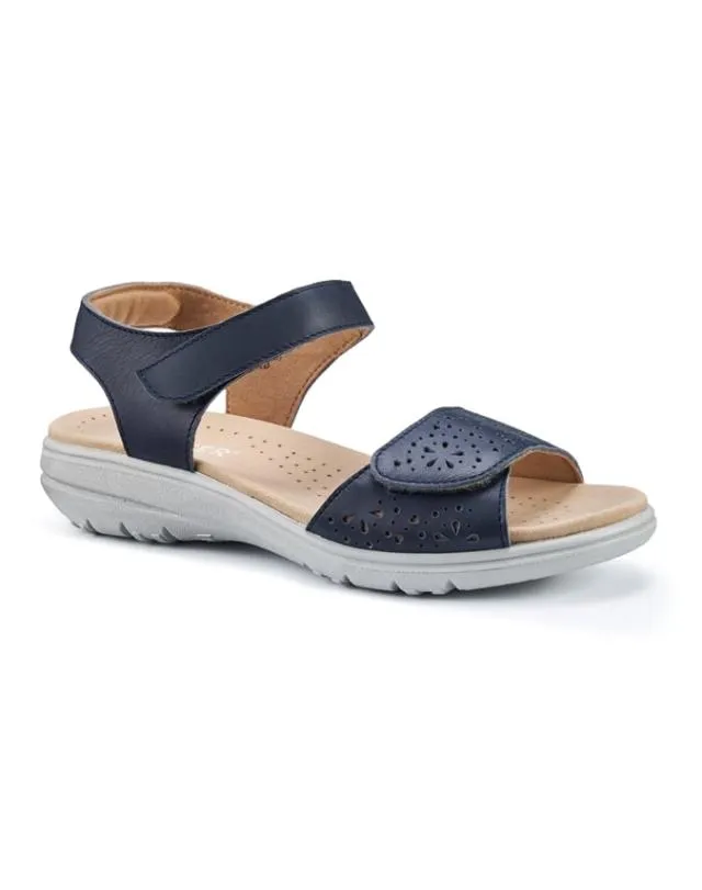 Leah II Sandals Denim Navy Women Hotter Flat Sandals