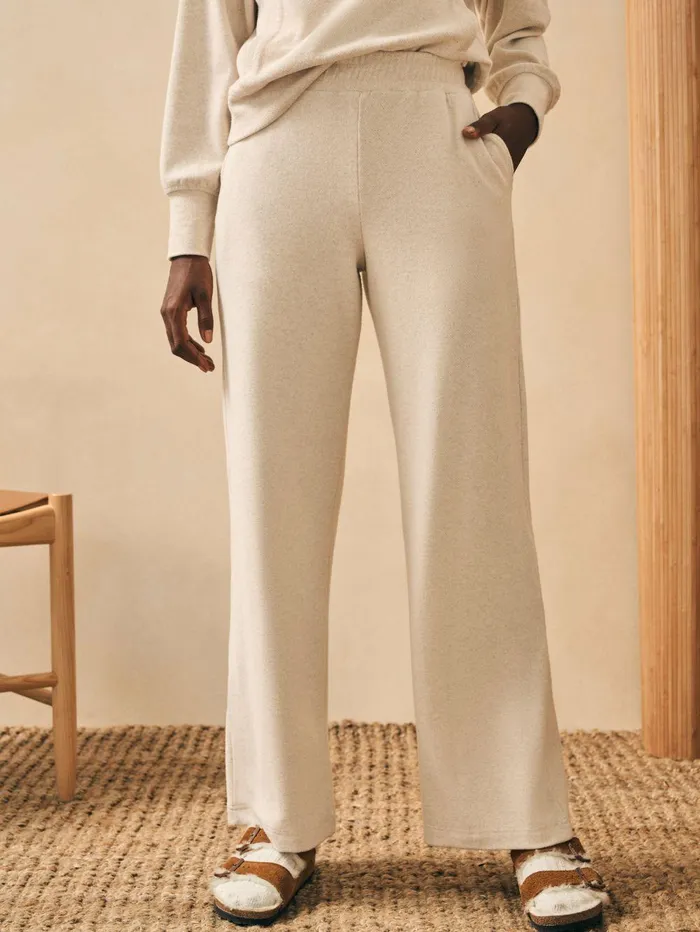 Legend Lounge Wide Leg Pant 8211 Off White Off White Women Faherty Pants