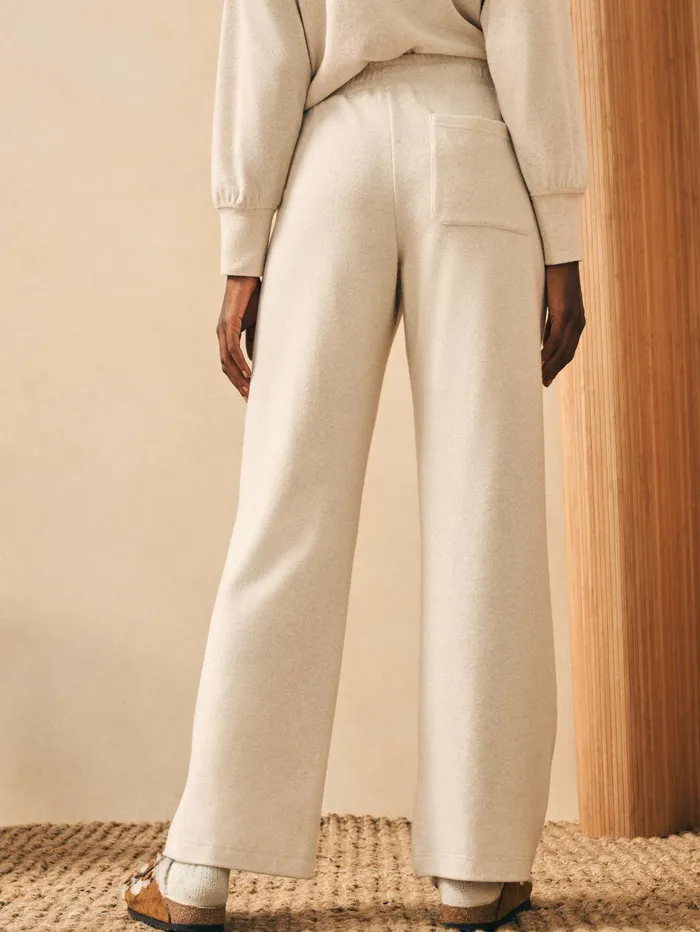 Legend Lounge Wide Leg Pant 8211 Off White Off White Women Faherty Pants