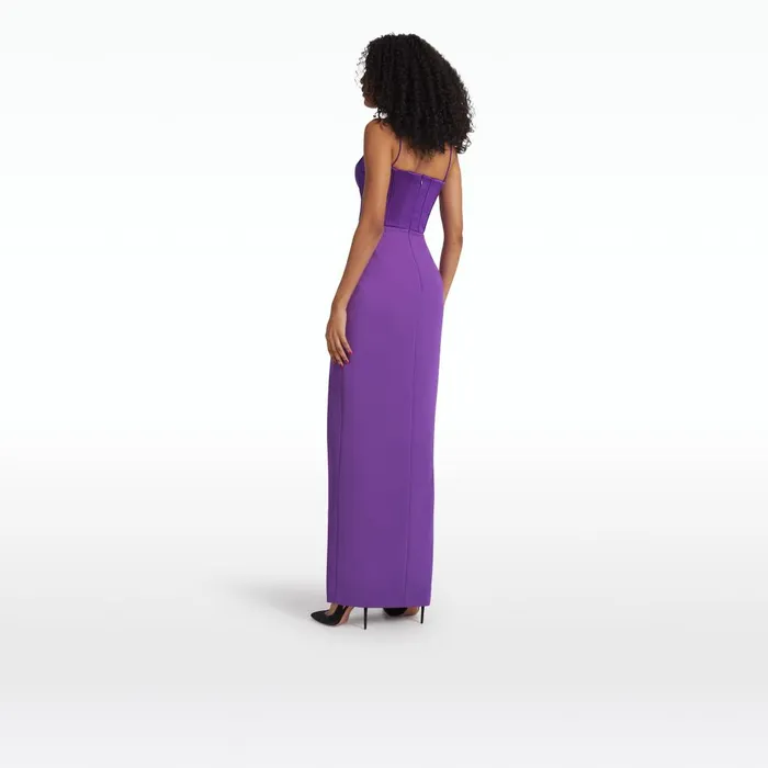 Leonal Lilac Long Dress Women Safiyaa Dresses