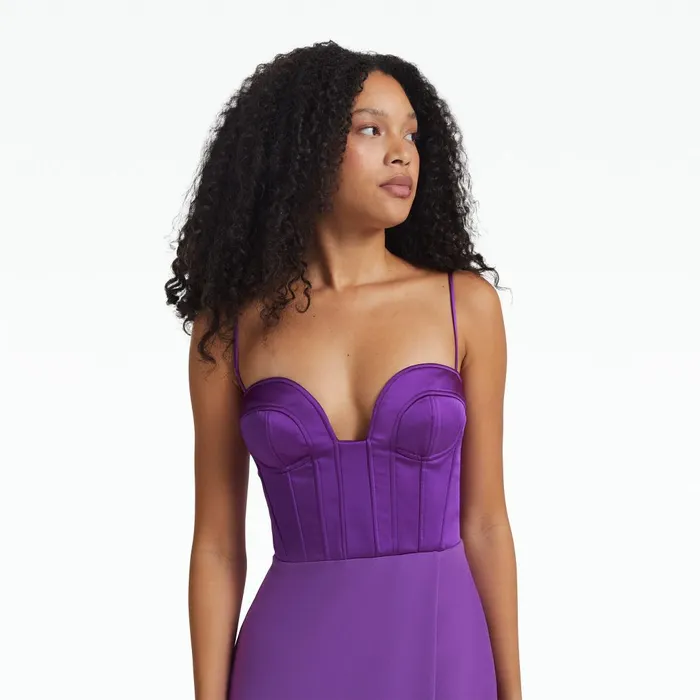 Leonal Lilac Long Dress Women Safiyaa Dresses