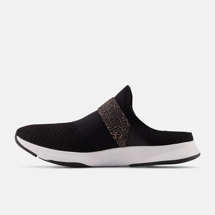 Lifestyle Women Newbalance DynaSoft Nergize Mule V3 Black With Bison And Nb White