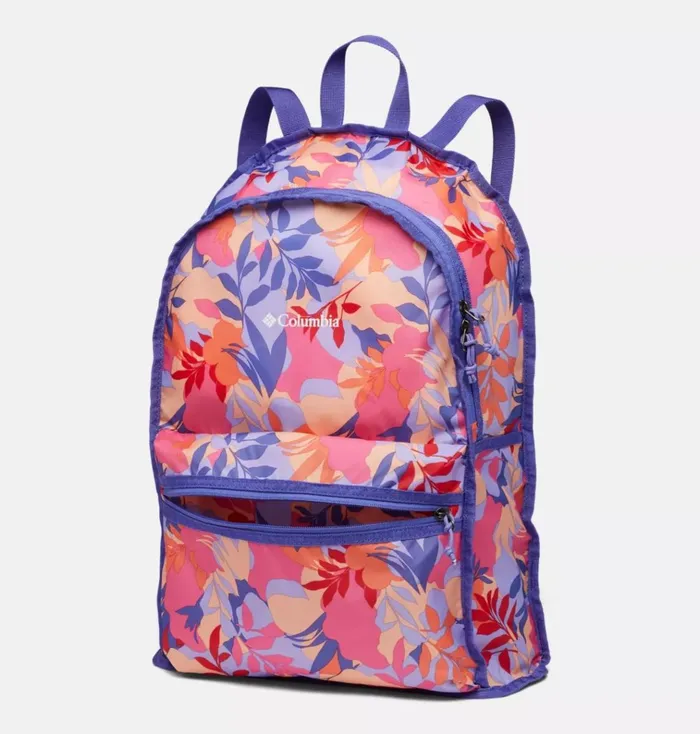Lightweight Packable II 21L Backpack Wild Geranium Floriated Kids Columbia Sportswear Backpacks Lightweight Packable II 21L Backpack Wild Geranium Floriated Kids Columbia Sportswear Backpacks