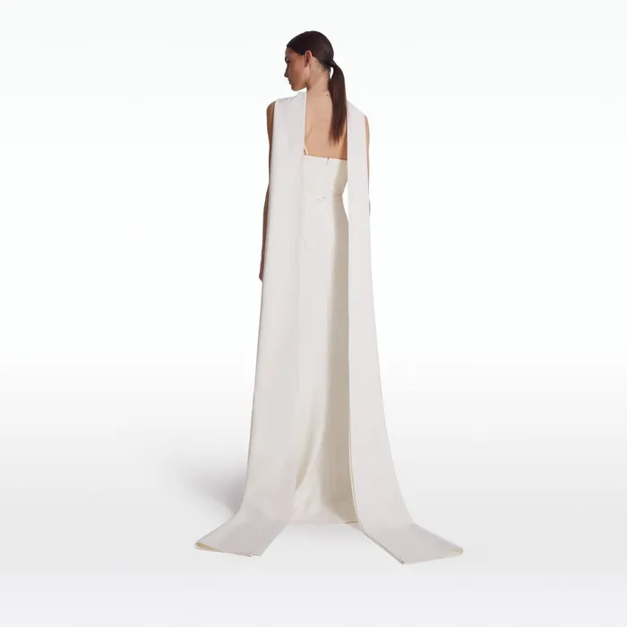 Lilien Ivory Long Dress Women Safiyaa Dresses