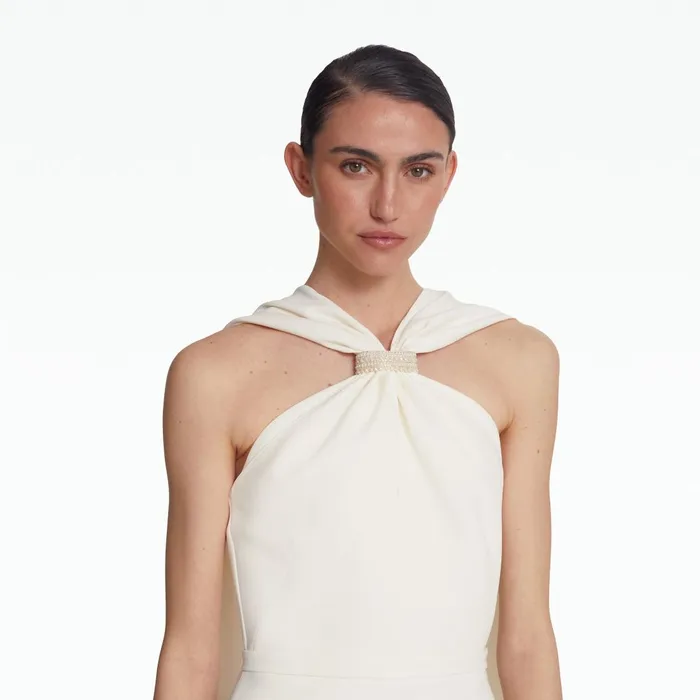 Lilien Ivory Long Dress Women Safiyaa Dresses