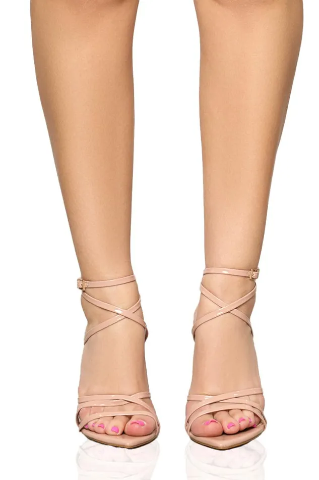 Lilly039s Kloset Fergie Strappy Heel Nude Women Heels