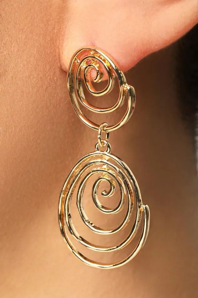 Lilly039s Kloset Gold Spiral Drop Earrings Women Jewelry