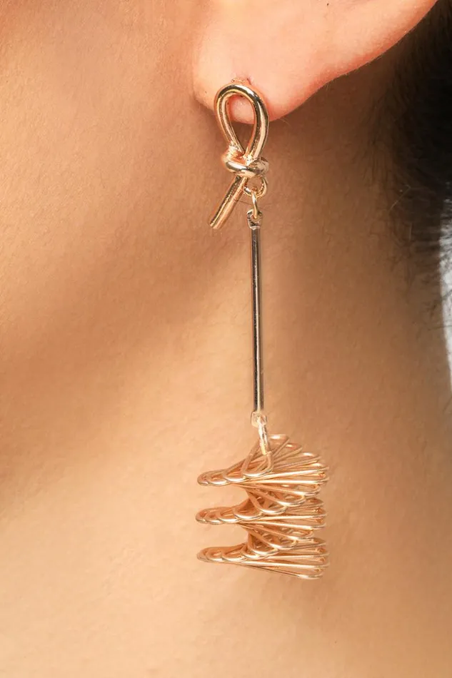 Lilly039s Kloset Gold Twisted Knot Drop Earrings Women Jewelry