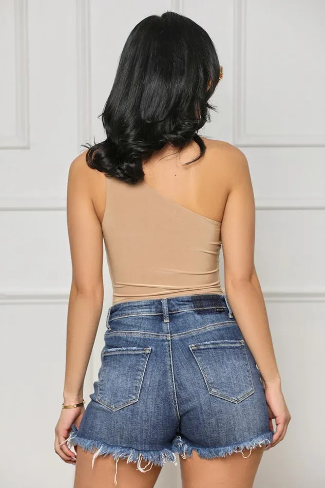 Lilly039s Kloset Keep It Smooth One Shoulder Bodysuit NudeFINAL SALE Women Bodysuits