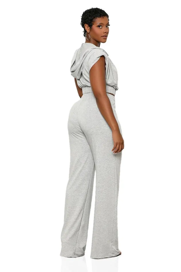 Lilly039s Kloset Running Errands Pants Set GreyFINAL SALE Women Sets