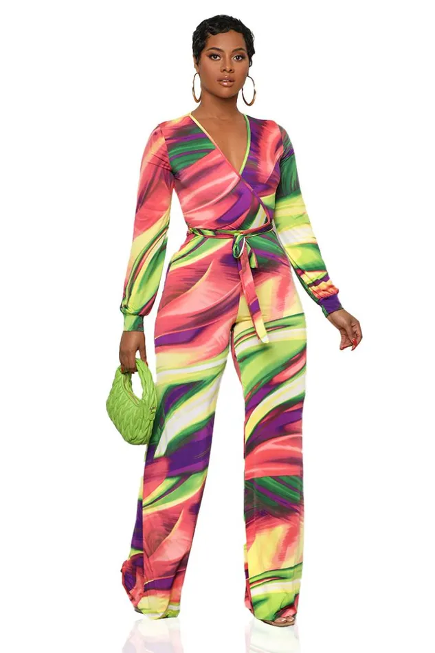 Lilly039s Kloset Vibrant Swirl Jumpsuit Green MultiFINAL SALE Women Jumpsuits and Rompers Lilly039s Kloset Vibrant Swirl Jumpsuit Green MultiFINAL SALE Women Jumpsuits and Rompers
