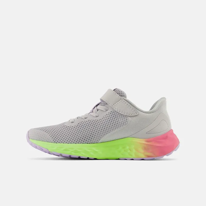Little Kids Size 105 8211 3 Kids Newbalance Fresh Foam Arishi V4 Bungee Lace With Top Strap Light Aluminum With Cyber Lilac And Neon Pink Little Kids Size 105 8211 3 Kids Newbalance Fresh Foam Arishi V4 Bungee Lace With Top Strap Light Aluminum With Cyber Lilac And Neon Pink