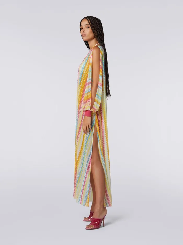 LongSleeved Long Cover Up Multicoloured Women Missoni Beachwear