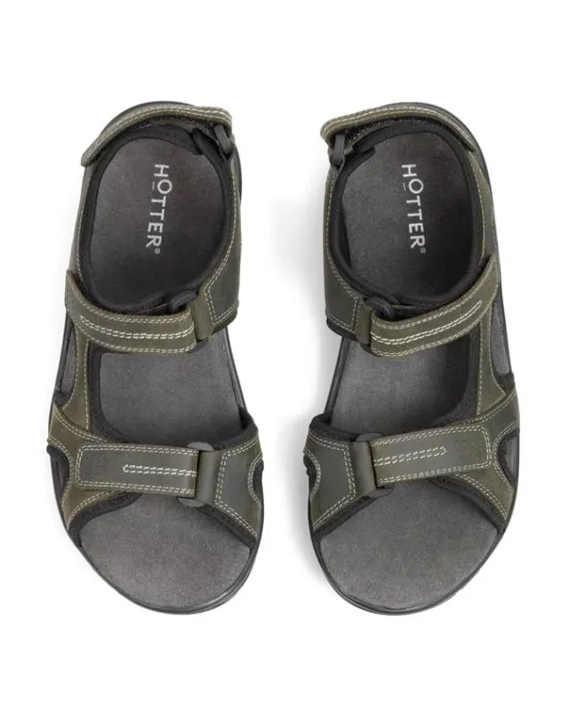 Lorenzo Sandals Khaki Men Hotter Touch Fasten Lorenzo Sandals Khaki Men Hotter Touch Fasten