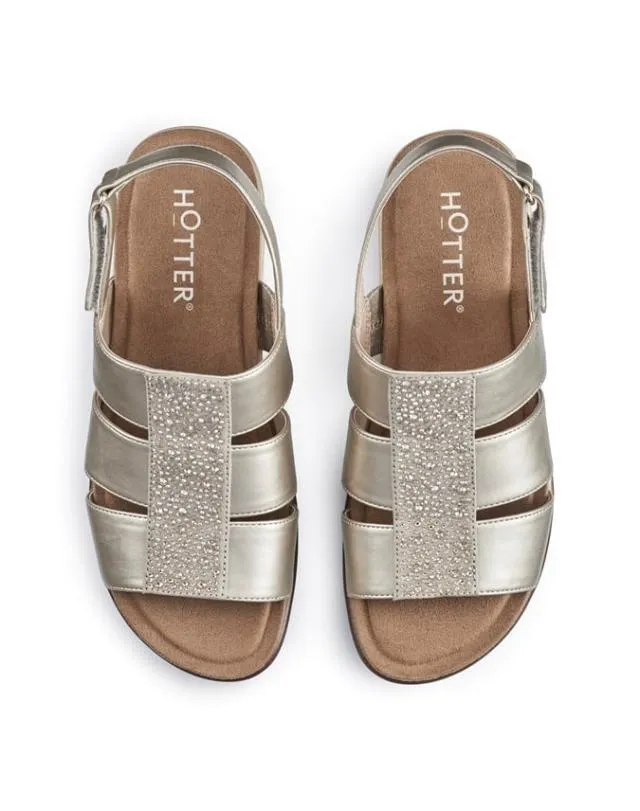 Madrid Sandals Gold Women Hotter Casual Sandals Madrid Sandals Gold Women Hotter Casual Sandals