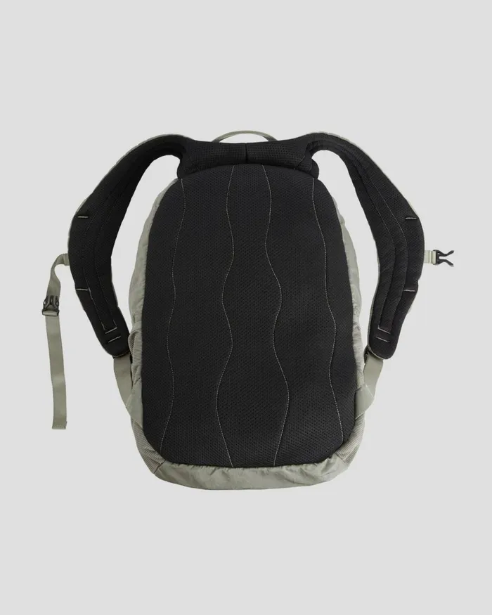 Man CP Company Backpacks and Waistbag Nylon B Lens Backpack Silver Sage 8211 Brown