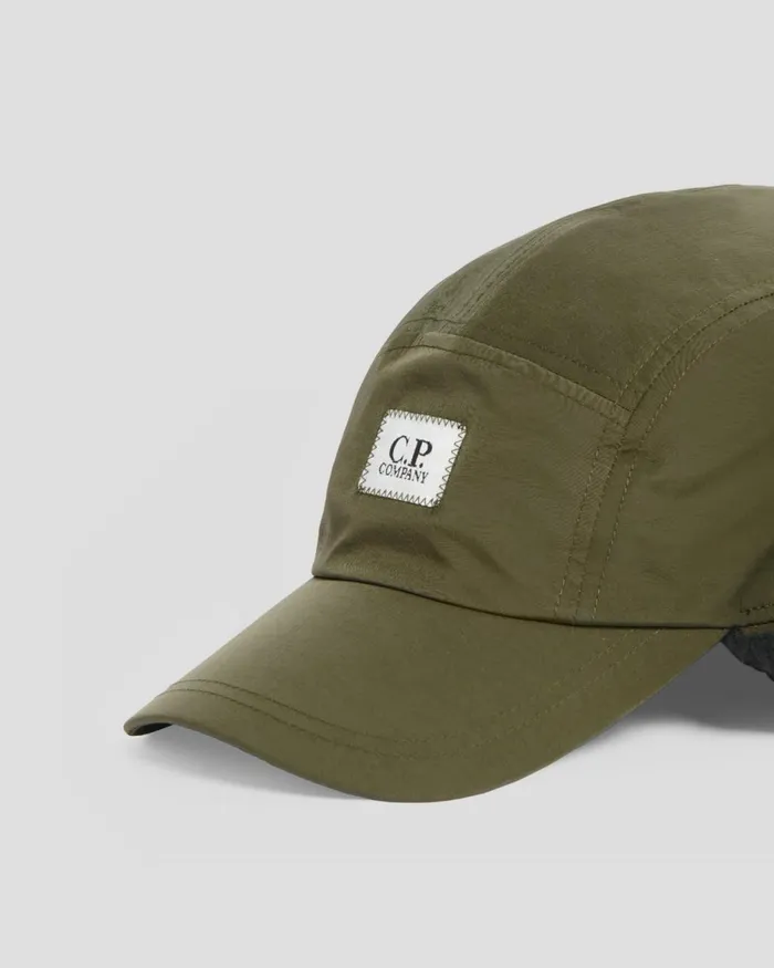 Man CP Company Hats ChromeR Earflap Cap Ivy Green
