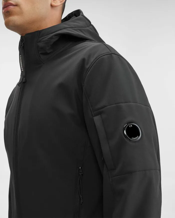 Man CP Company Jacket and Coats CP ShellR Hooded Jacket Black