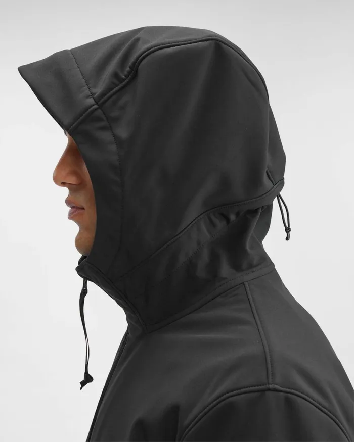Man CP Company Jacket and Coats CP ShellR Hooded Jacket Black