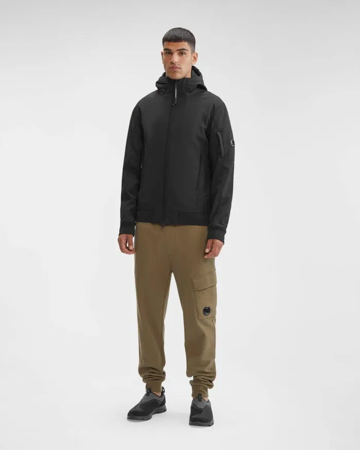 Man CP Company Jacket and Coats CP ShellR Hooded Jacket Black