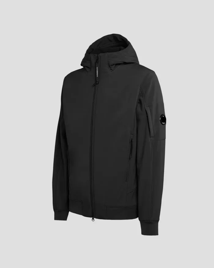 Man CP Company Jacket and Coats CP ShellR Hooded Jacket Black