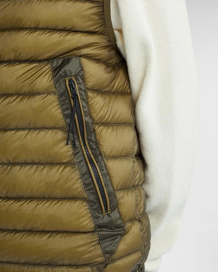 Man CP Company Jacket and Coats DD Shell Goggle Down Vest Butternut 8211 Brown