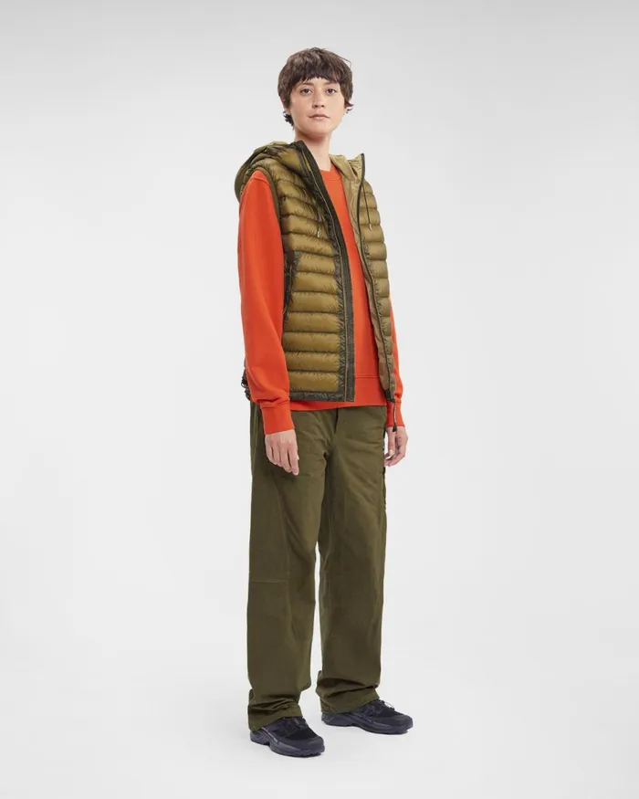 Man CP Company Jacket and Coats DD Shell Goggle Down Vest Butternut 8211 Brown