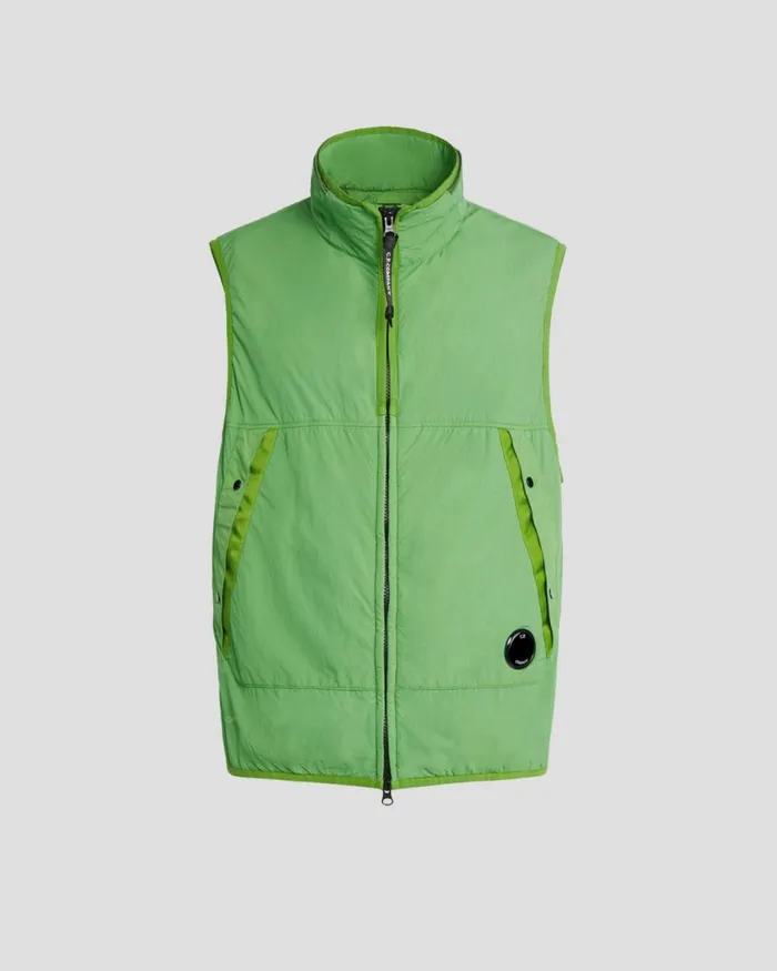 Man CP Company Jacket and Coats GDP Vest Classic Green