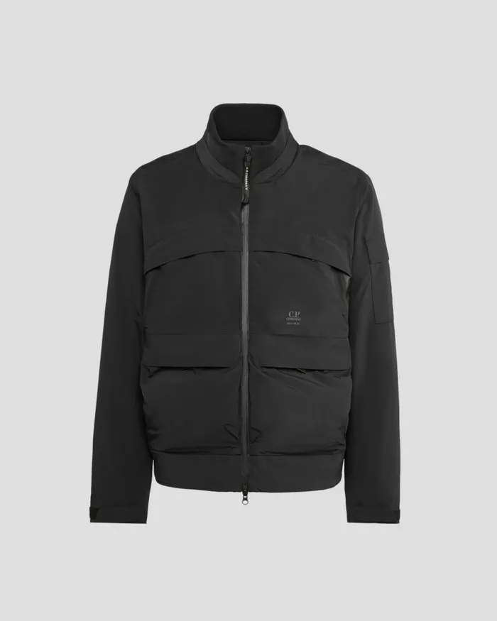 Man CP Company Jacket and Coats MicroM R Down Jacket Black