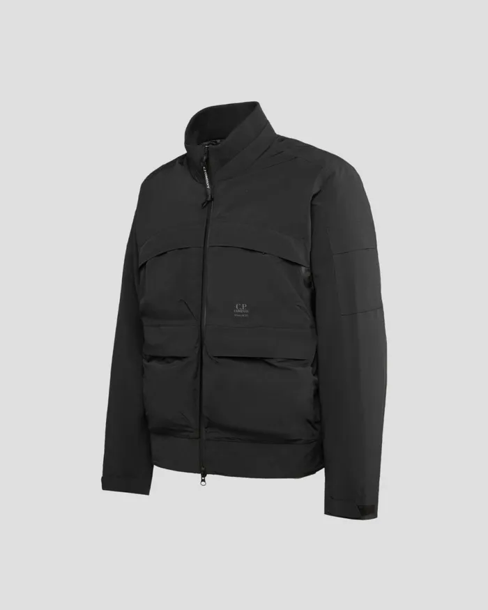 Man CP Company Jacket and Coats MicroM R Down Jacket Black