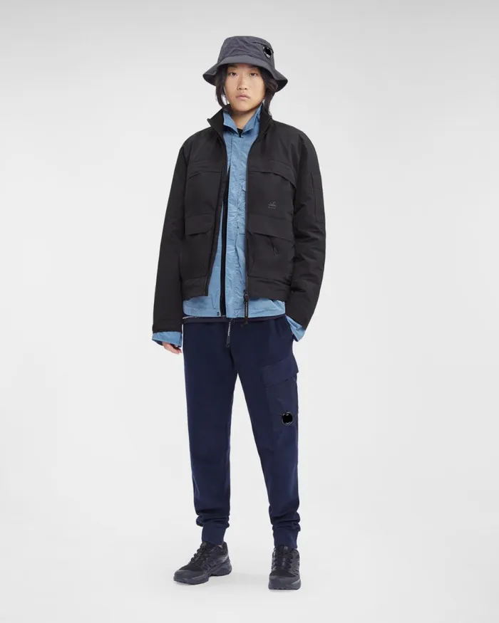 Man CP Company Jacket and Coats MicroM R Down Jacket Black