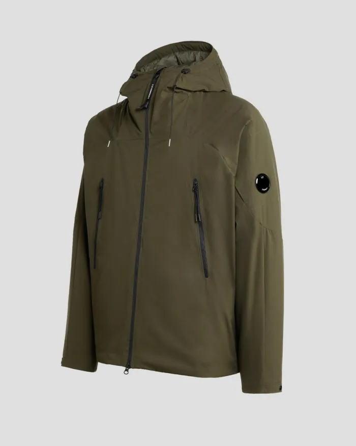 Man CP Company Jacket and Coats ProTek Hooded Jacket Ivy Green