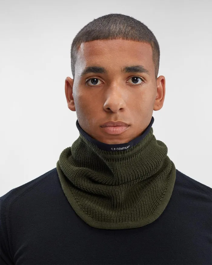 Man CP Company Other Accessories Extra Fine Merino Wool Snood Ivy Green