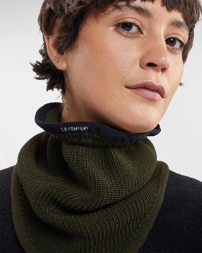 Man CP Company Other Accessories Extra Fine Merino Wool Snood Ivy Green