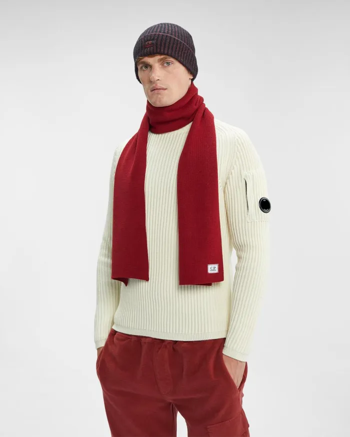 Man CP Company Other Accessories ReWool Scarf Ketchup 8211 Red