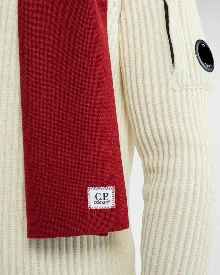 Man CP Company Other Accessories ReWool Scarf Ketchup 8211 Red