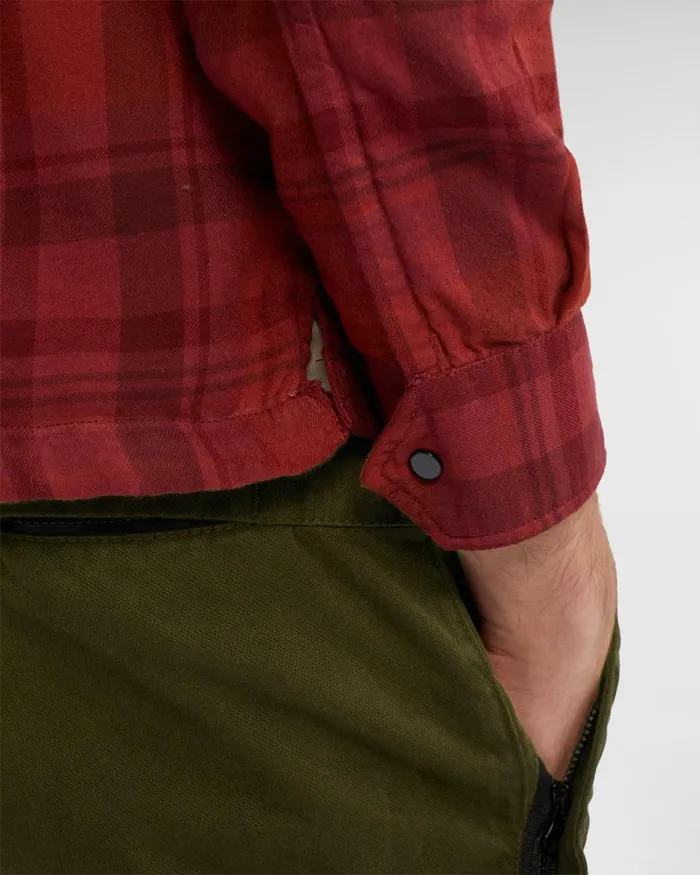 Man CP Company Shirt Tartan Shirt Ketchup 8211 Red