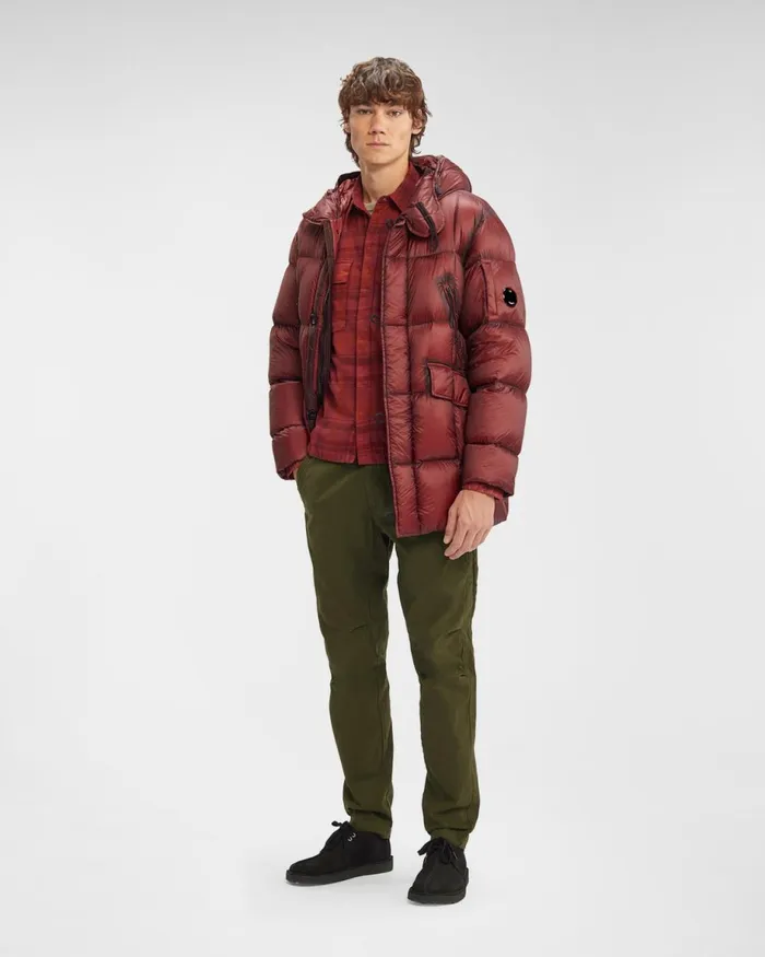 Man CP Company Shirt Tartan Shirt Ketchup 8211 Red