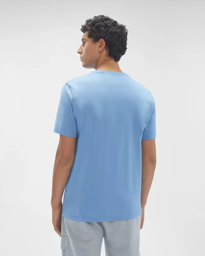 Man CP Company Tshirts and Polo 301 Jersey Logo Graphic Tshirt Riviera 8211 Blue