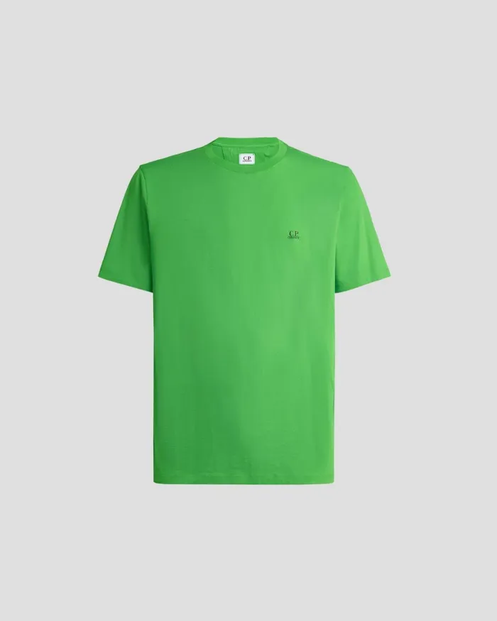 Man CP Company Tshirts and Polo 301 Jersey Small Logo Tshirt Classic Green