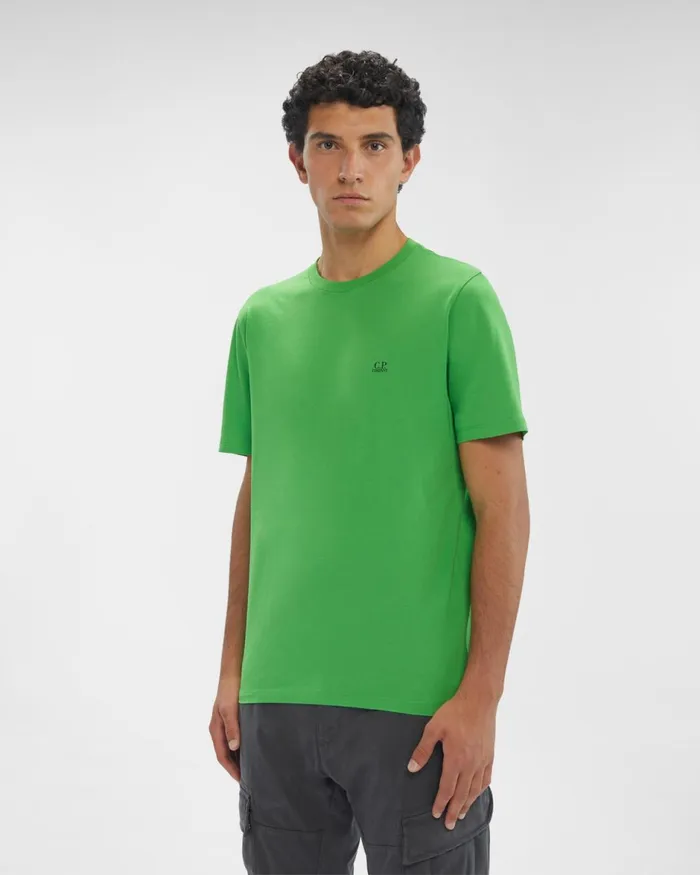 Man CP Company Tshirts and Polo 301 Jersey Small Logo Tshirt Classic Green