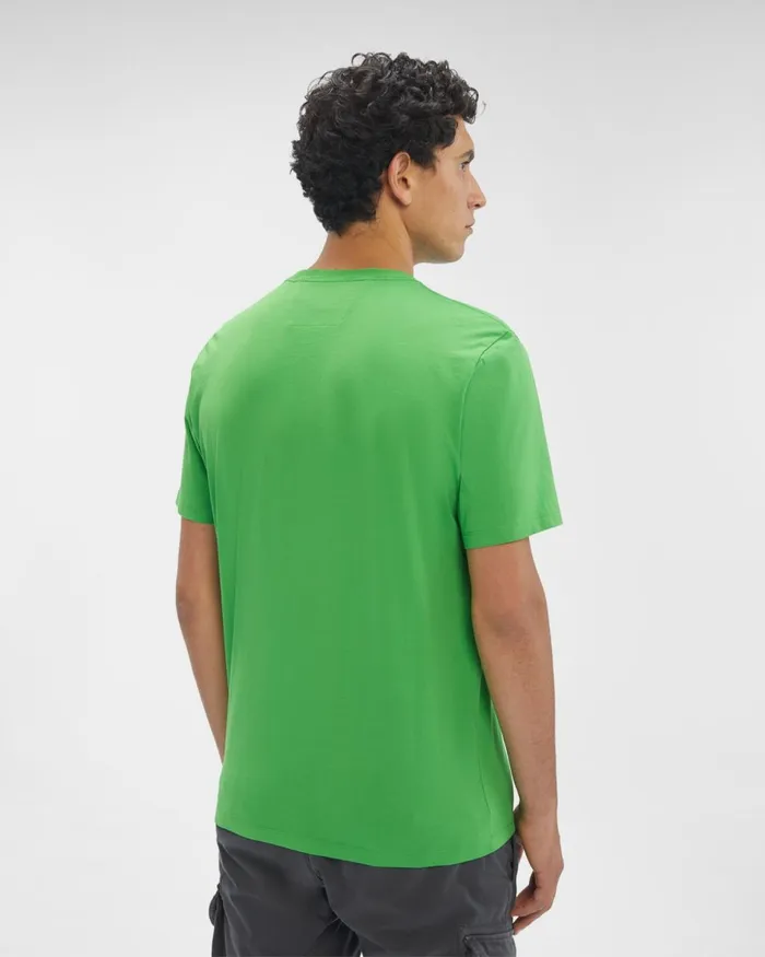 Man CP Company Tshirts and Polo 301 Jersey Small Logo Tshirt Classic Green